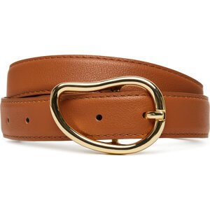 Dámský pásek Pieces Pcsigne Jeans Belt 17156585 Hnědá