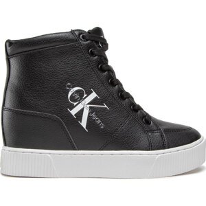 Sneakersy Calvin Klein Jeans Hidden Wedge Cupsole Laceup YW0YW00771 Černá