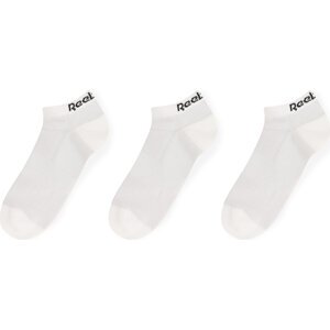 Sada 3 párů nízkých ponožek unisex Reebok TE LOW CUT SOCK 3P GH0409 Bílá