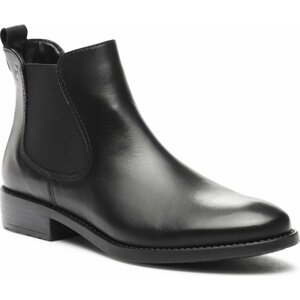 Kotníková obuv s elastickým prvkem Tamaris 1-25463-41 Black Leather 003