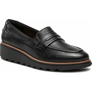 Polobotky Clarks Sharon Aster 261751834 Black Leather