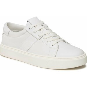 Sneakersy Calvin Klein Low Top Lace Up Lth HM0HM01055 Triple White 0K4