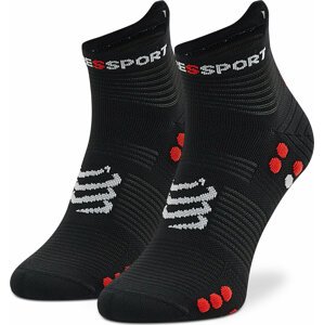 Klasické ponožky Unisex Compressport Pro Racing Socks V4.0 Run Low XU00047B_906 Black/Red