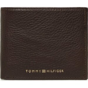 Malá pánská peněženka Tommy Hilfiger Th Premium Mini Cc Wallet AM0AM10606 Hnědá
