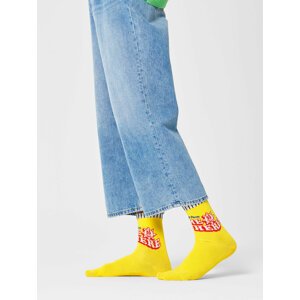 Dámské klasické ponožky Happy Socks GRE13-2200 Žlutá