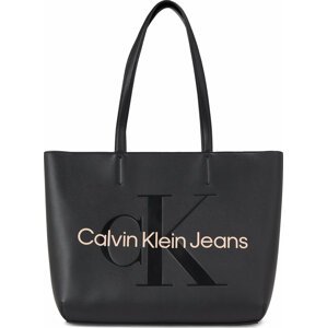 Kabelka Calvin Klein Jeans Sculpted Shopper29 Mono K60K610276 Black With Rose 01F