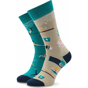 Klasické ponožky Unisex Funny Socks Yoga SM1/68 Barevná