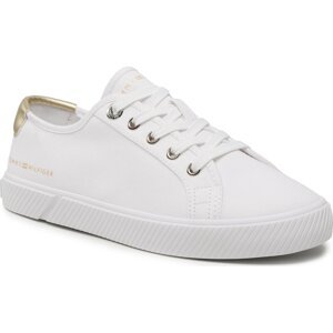 Tenisky Tommy Hilfiger Lace Up Vulc Sneaker FW0FW06957 White YBS