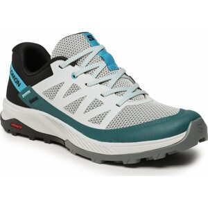 Trekingová obuv Salomon Outrise L47143200 Lunar Rock/Black/Algiers Blue