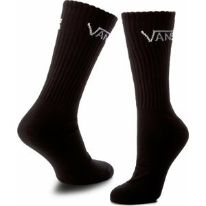 Sada 3 párů pánských vysokých ponožek Vans Mn Classic Crew 9.5 VN000XSEBLK Black