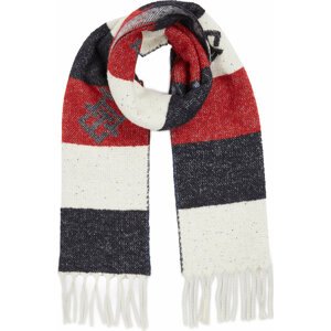 Šál Tommy Hilfiger Limitless Chic Cb Scarf AW0AW15353 Tmavomodrá