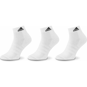 Sada 3 párů vysokých ponožek unisex adidas HT3441 Bílá