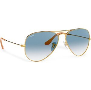 Sluneční brýle Ray-Ban Aviator Large Metal 0RB3025 001/3F Gold/Light Blue Gradient