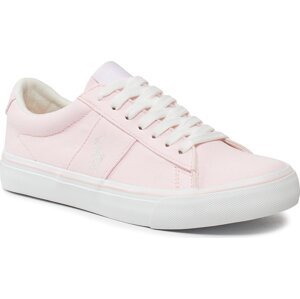 Sneakersy Polo Ralph Lauren Sayer RF104059 Pale Pink Recycled Canvas w/ White PP