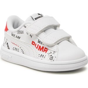 Sneakersy Puma Smash v2 Brand LoveVinf 389761 01 Puma White/Black/Red