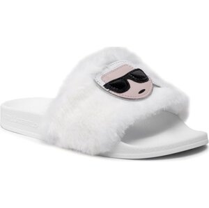 Bačkory KARL LAGERFELD KL80911 White Synth Fur