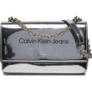 Kabelka Calvin Klein Jeans Sculpted Ew Flap Conv25 Mono S K60K611856 Silver 0IM