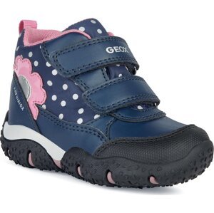 Kotníková obuv Geox B Baltic Girl B Abx B2654A 0BCMN C4268 S Navy/Fuchsia