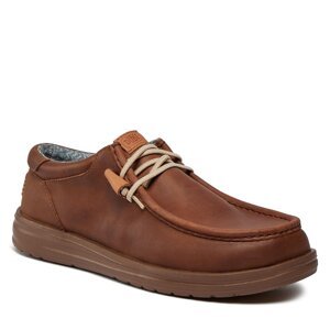 Polobotky Hey Dude Wally Grip Graft Leather 40175-255 Brown