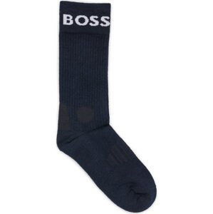 Sada 2 párů pánských vysokých ponožek Boss 50467707 Blue