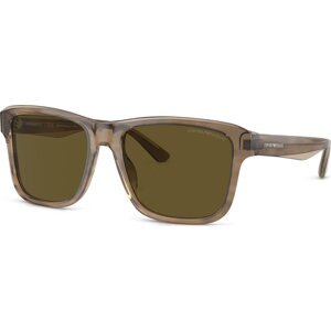Sluneční brýle Emporio Armani 0EA4208 Shiny Green/Top Brown 605573