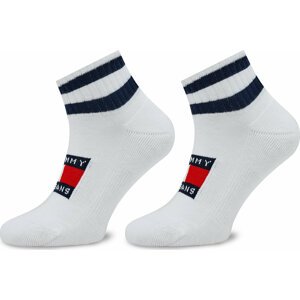 Klasické ponožky Unisex Tommy Hilfiger 701226106 White/Navy 001