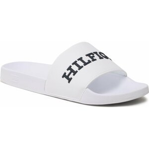 Nazouváky Tommy Hilfiger 3D Print Hilfiger Pool Slide FM0FM04612 White YBS