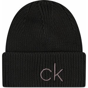 Čepice Calvin Klein Essentials Beanie K60K608660 Black BAX
