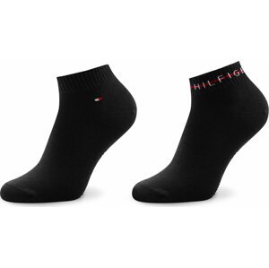 Sada 2 párů pánských nízkých ponožek Tommy Hilfiger 701222187 Černá