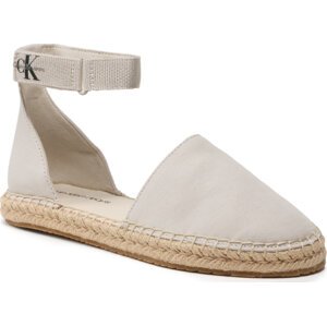 Espadrilky Calvin Klein Jeans Ankle Espadrille YW0YW01027 Eggshell ACF