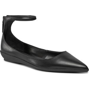 Polobotky Calvin Klein Wrapped Ankle Strap Ballerina HW0HW01840 Ck Black BEH
