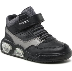 Sneakersy Geox J Illuminus Boy J36GVB 05411 C0005 M Black/Dk Grey