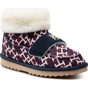 Bačkory Tommy Hilfiger Boot Slipper Monogram FW0FW06717 Rwb Monogram 0KQ