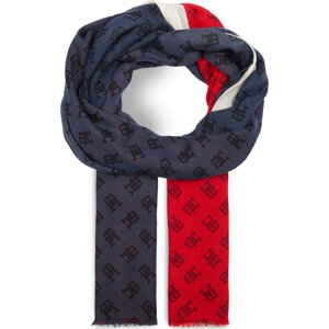 Šál Tommy Hilfiger Th Contemporary Scarf AW0AW15791 Space Blue DW6