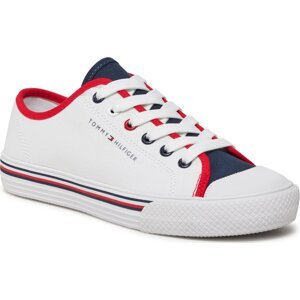 Plátěnky Tommy Hilfiger Low Cut Lace Up Sneaker T3X9-33325-0890 S White/Blue/Red Y003