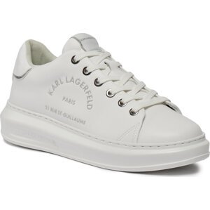 Sneakersy KARL LAGERFELD KL62539F White Lthr w/Silver 01S