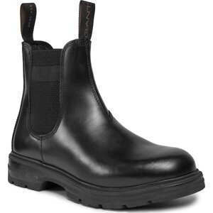 Kotníková obuv s elastickým prvkem Gant Gretty Chelsea Boot 27651410 Black
