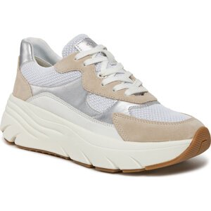 Sneakersy Geox D Diamanta D45UFB 01422 C1ZH6 White/Lt Taupe