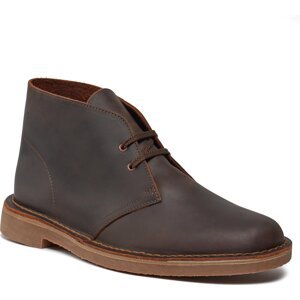 Kotníková obuv Clarks Bushacre 3 261535327 Dark Brown Leather