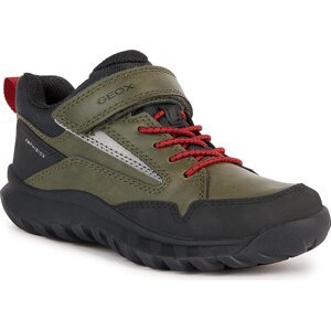 Kotníková obuv Geox Simboys J36L0C 0MEFU C0754 M Dk Green/Red