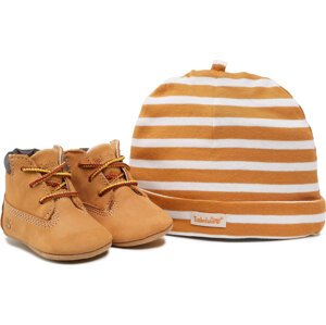 Kotníková obuv Timberland Crib Bootie With Hat TB09589R2311 Wheat/Wheat