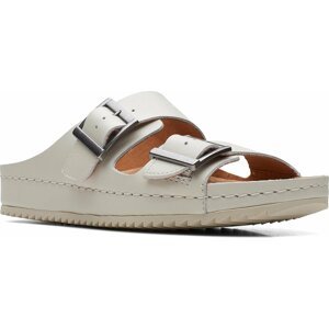 Sandály Clarks Brookleigh Sun 26170059 Off White Lea