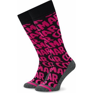 Klasické ponožky Unisex Colmar Wording 5280 5VG Neon Pink/Black 198
