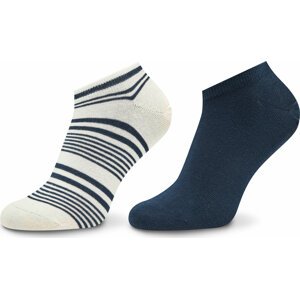 Sada 2 párů pánských nízkých ponožek Tommy Hilfiger 701222637 Marshmallow 001