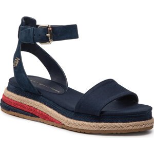 Espadrilky Tommy Hilfiger Colored Rope Low Wedge Sandal FW0FW06233 Desert Sky DW5