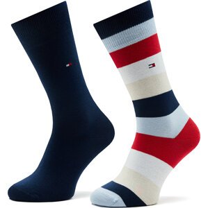 Sada 2 párů pánských vysokých ponožek Tommy Hilfiger 701223802 001