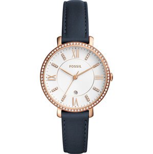 Hodinky Fossil Jacqueline ES4291 Blue/Rose Gold