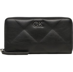 Velká dámská peněženka Calvin Klein Re-Lock Quilt Za Wallet Lg K60K610774 BAX