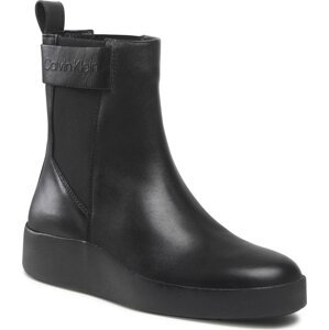 Kotníková obuv s elastickým prvkem Calvin Klein Crepe Chelsea Boot HW0HW01259 Ck Black BAX