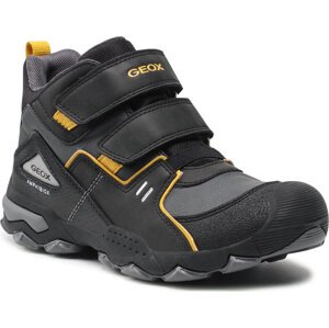 Kotníková obuv Geox J Buller B.B J169WA A0MEFU C9241 S Black/Dk Yellow